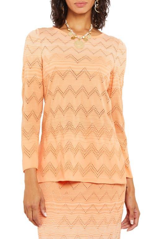 Misook Ombr Pointelle Knit Tunic Product Image