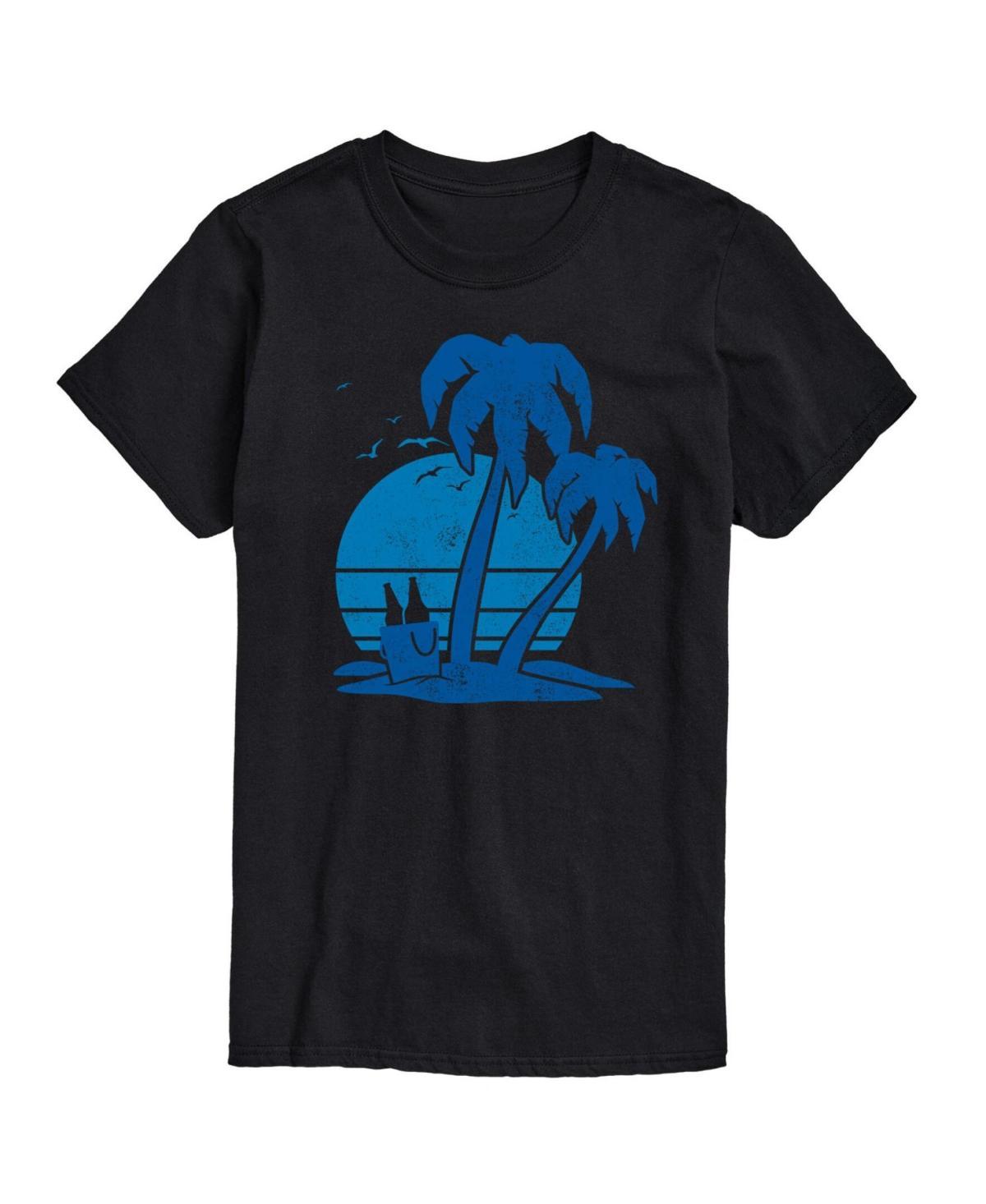 Hybrid Apparel Beach and Beer Mens Short Sleeve Tee Product Image