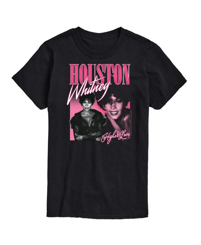 Big & Tall Whitney Houston Higher Love Tee, Mens Black Product Image