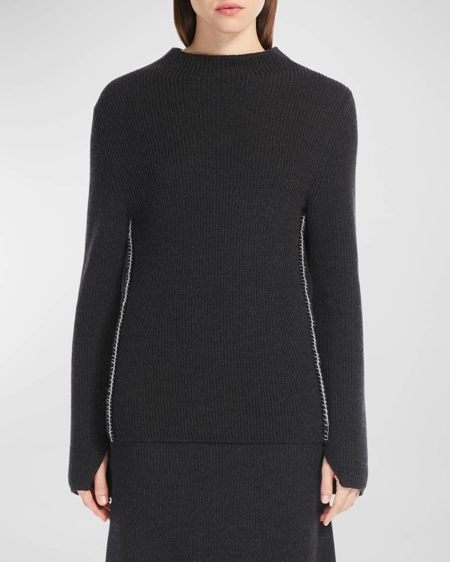 Brianza Ribbed Mock-Neck Sweater Product Image