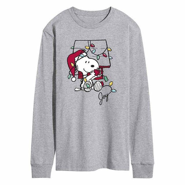 Mens Peanuts Joyful Tee Dark Grey Product Image