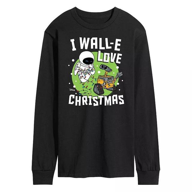 Disneys WALLE Mens Love Christmas Long-sleeved Tee Blue Product Image