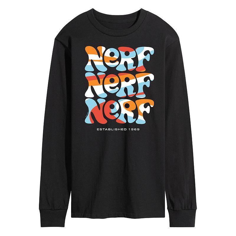 Mens Nerf Retro Long Sleeve Graphic Tee Product Image