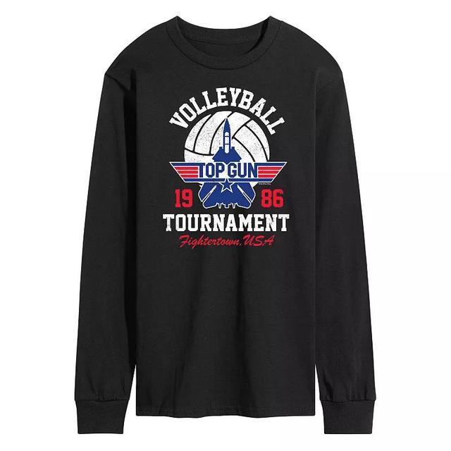 Mens Top Gun Volleyball Tournament Long Sleeve Tee Product Image