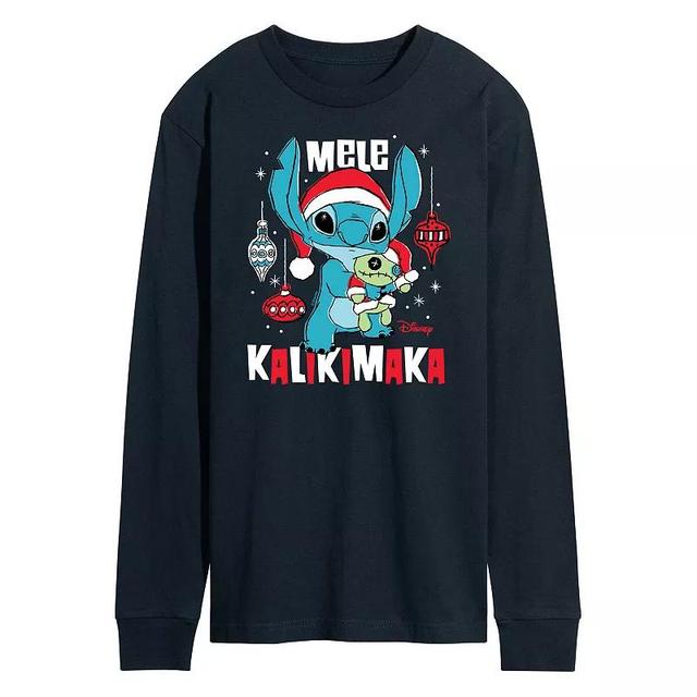 Disneys Lilo & Stitch Mele Kalikmaka Tee, Mens Product Image