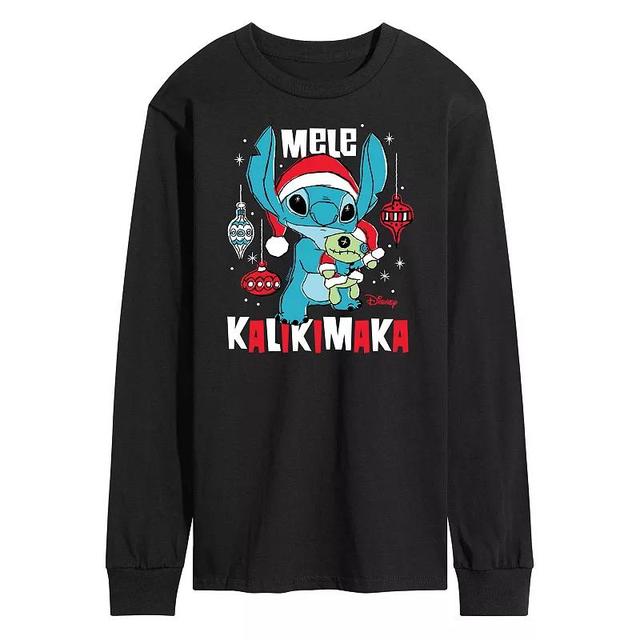 Disneys Lilo & Stitch Mele Kalikmaka Tee, Mens Product Image