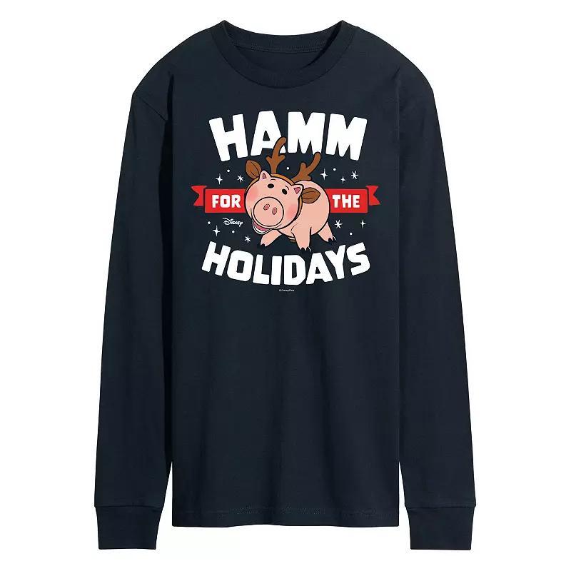 Disney / Pixars Toy Story 4 Hamm Mens For The Holidays Long Sleeve Graphic Tee Product Image