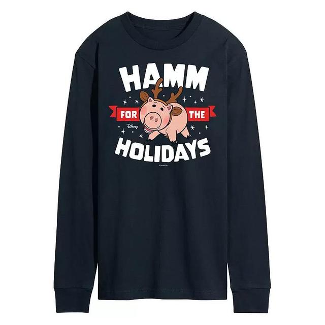 Disney / Pixar Toy Story 4 Hamm For The Holidays Tee, Mens Blue Product Image