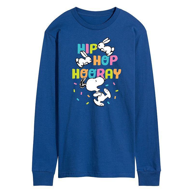 Mens Peanuts Hip Hop Hooray Long Sleeve Graphic Tee Product Image