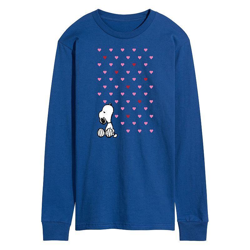 Mens Peanuts Snoopy Heart Long Sleeve Graphic Tee Product Image