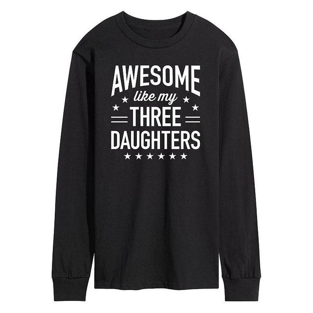 Mens Awesome Like My Three Daughters Graphic Tee Product Image