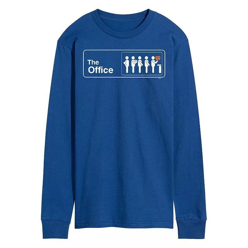 Mens The Office Pretzel Day Tee Med Blue Product Image