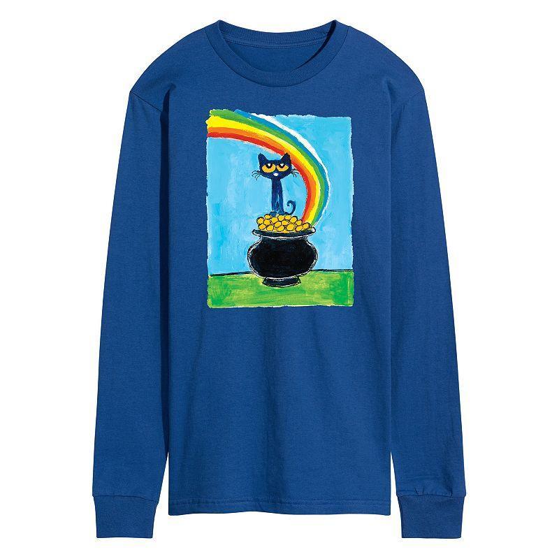 Mens Pete The Cat Pot Of Gold Tee Med Blue Product Image