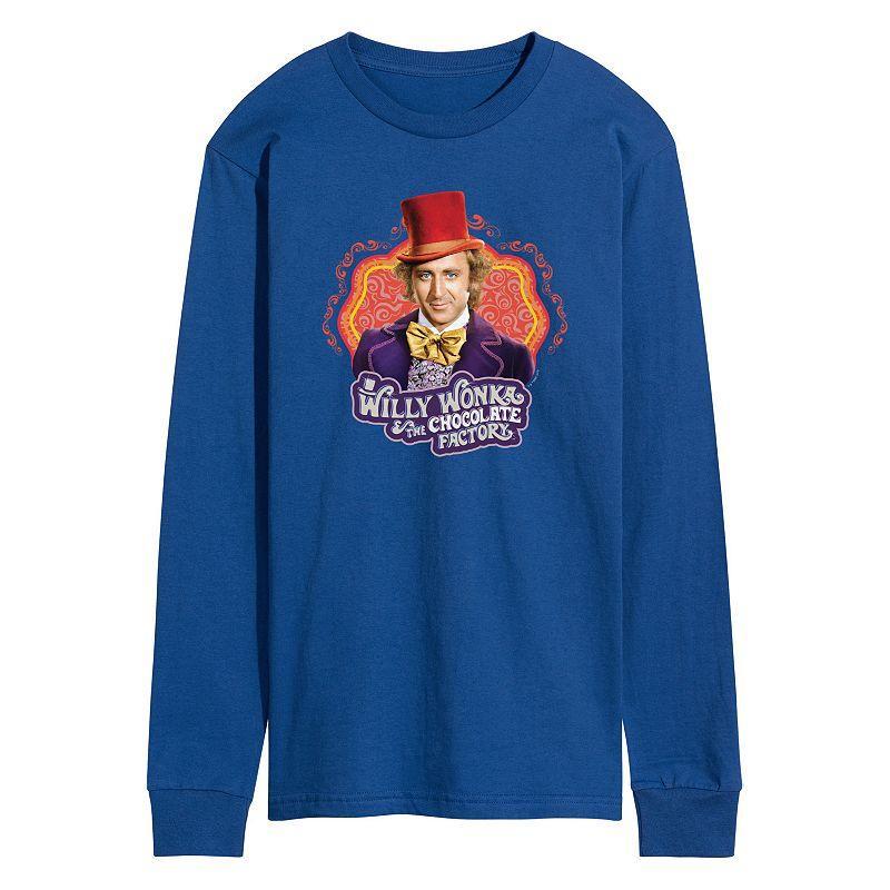 Mens Willy Wonka Long Sleeve Graphic Tee Product Image