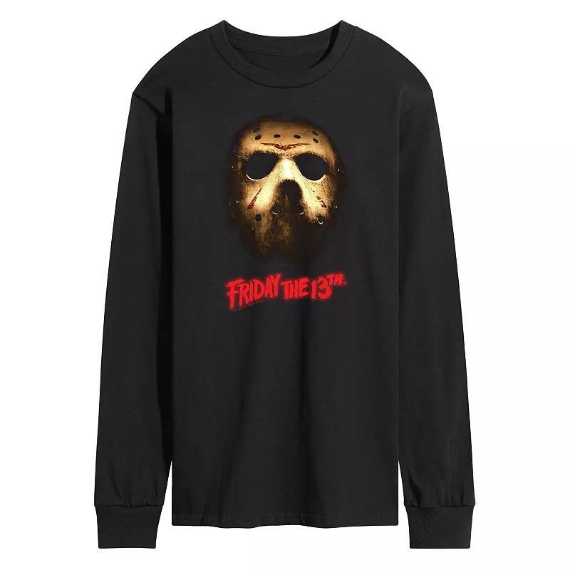 Mens Friday The 13th Dark Mask Long Sleeve Graphic Tee Product Image