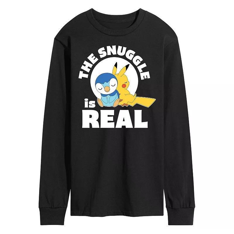 Mens Pokmon The Snuggle Is Real Long Sleeve Graphic Tee Product Image