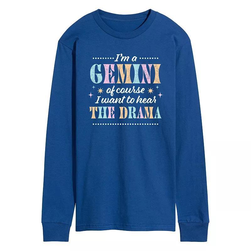 Mens Im A Gemini Long Sleeve Graphic Tee Product Image