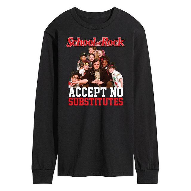 Mens School Of Rock No Substitutes Long Sleeve Product Image