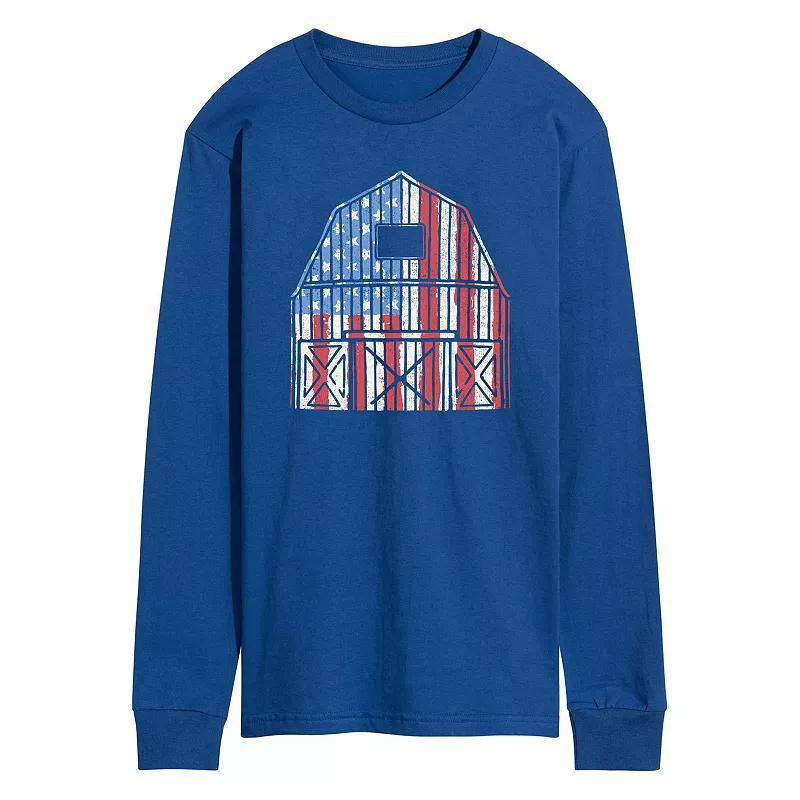 Mens USA Barn Long Sleeve Graphic Tee Product Image