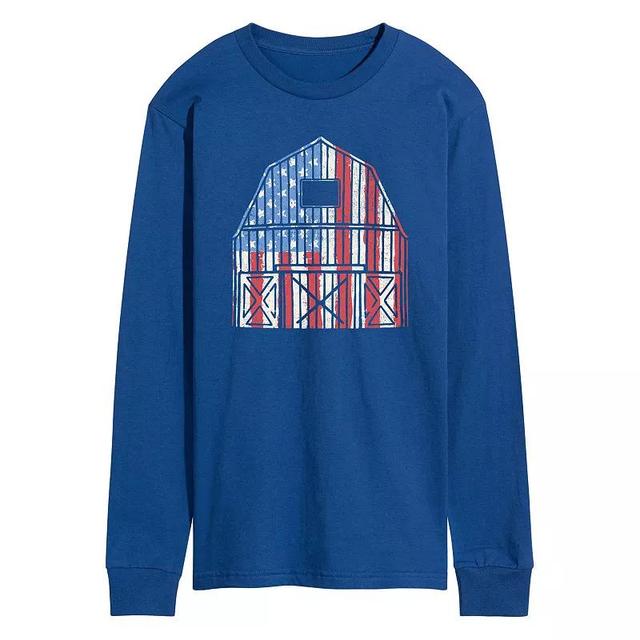 Mens USA Barn Long Sleeve Graphic Tee Product Image