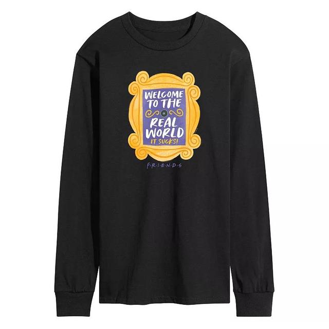 Mens Friends Welcome To The Real World Long Sleeve Graphic Tee Product Image