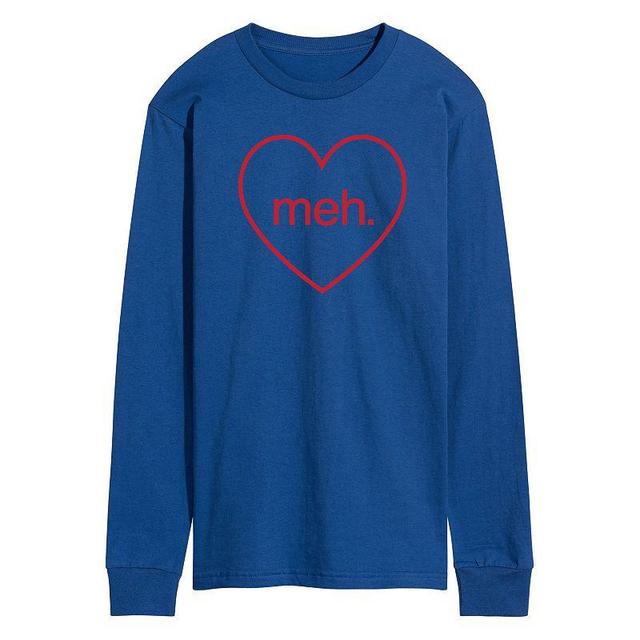 Mens Meh Heart Long Sleeve Tee Black Product Image