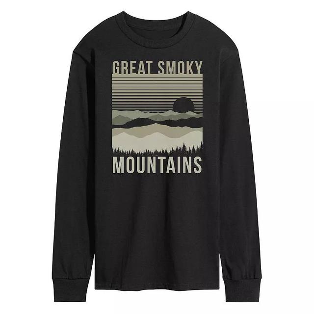 Mens Great Smoky Mountains Graphic Tee Black Product Image