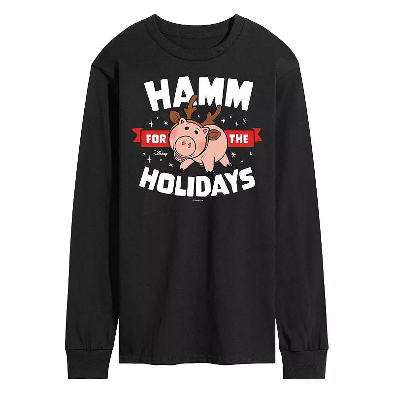 Disney / Pixars Toy Story 4 Hamm Mens For The Holidays Long Sleeve Graphic Tee Product Image