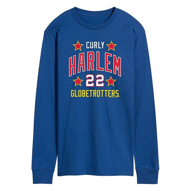 Mens Harlem Globetrotters Curly 22 Throwback Long Sleeve Tee Product Image