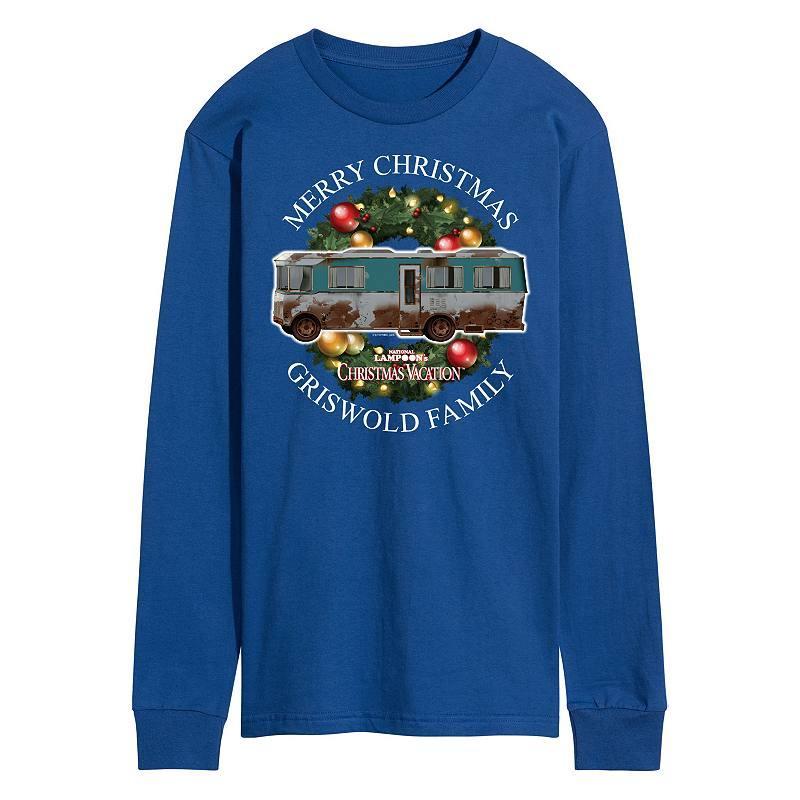 Mens National Lampoons Christmas Vacation Merry Christmas Long Sleeve Graphic Tee Product Image