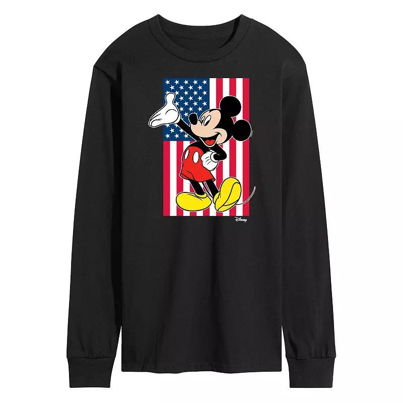 Disneys Mickey Mouse Mens Flag Long Sleeve Product Image