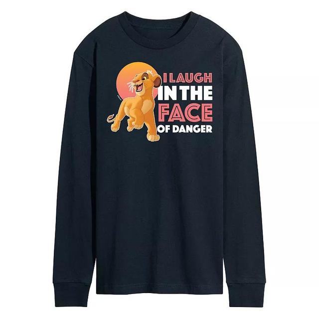 Disneys The Lion King Simba Mens Laugh In Face Of Danger Long Sleeve Graphic Tee Product Image