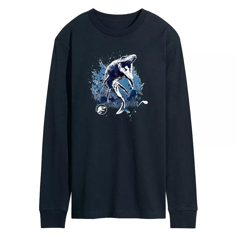 Mens Jurassic World Mosasaurus Long Sleeve Black Product Image