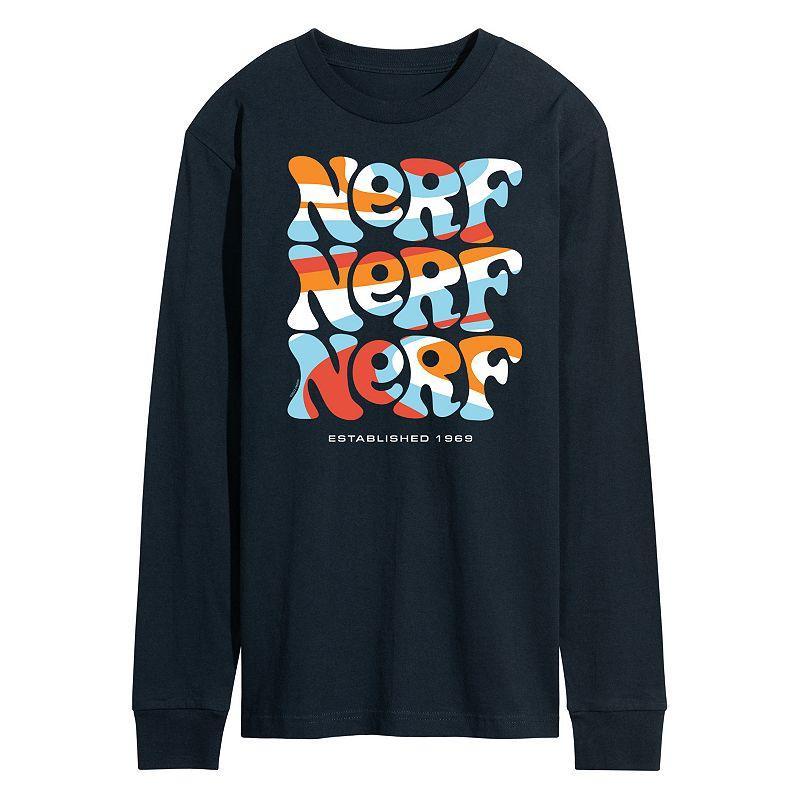 Mens Nerf Retro Long Sleeve Graphic Tee Product Image