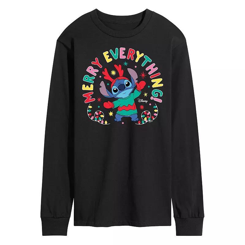 Disneys Lilo & Stitch Merry Everything Tee, Mens Product Image