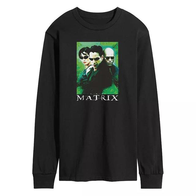 Mens Matrix Character Poses Long Sleeve Graphic Tee Product Image