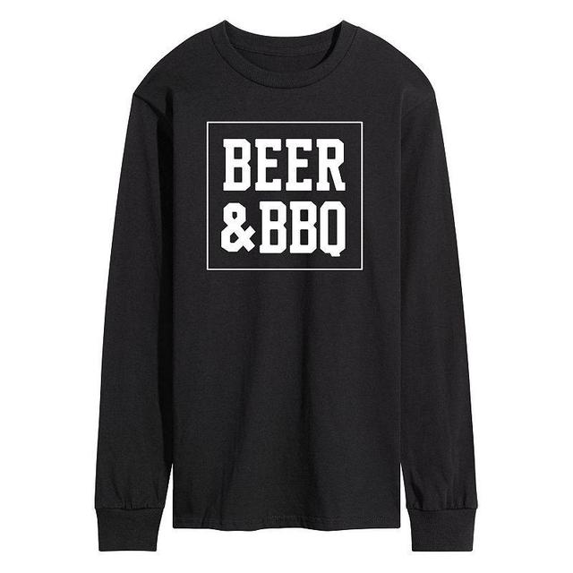 Mens Beer & BBQ Graphic Tee Black Product Image