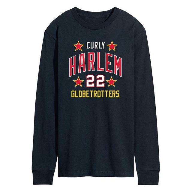 Mens Harlem Globetrotters Curly 22 Throwback Long Sleeve Tee Product Image