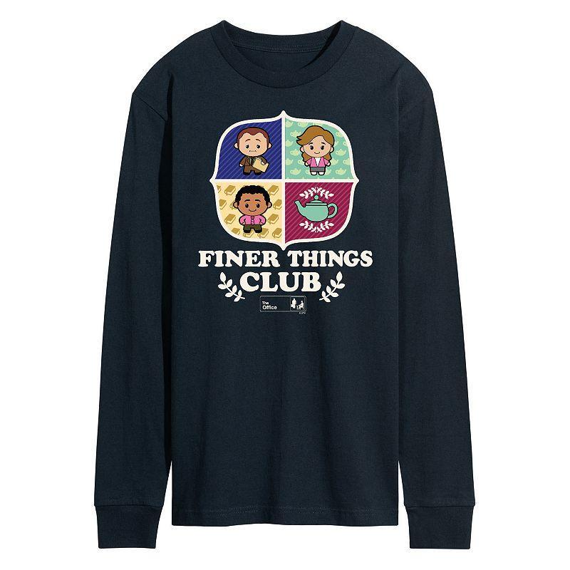 Mens The Office Finer Things Long Sleeve Blue Product Image