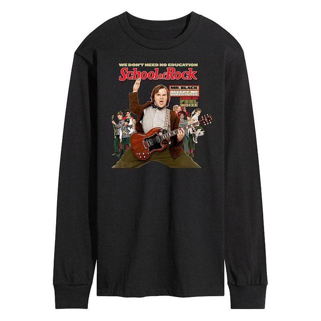 Mens School Of Rock Cover Long Sleeve White Product Image