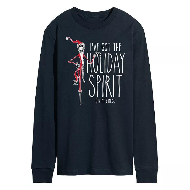 Disneys The Nightmare Before Christmas Holiday Spirits In My Bones Tee, Mens Product Image