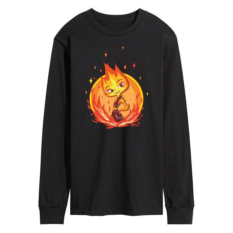 Disneys Elemental Mens Ember Badge Long Sleeve Product Image