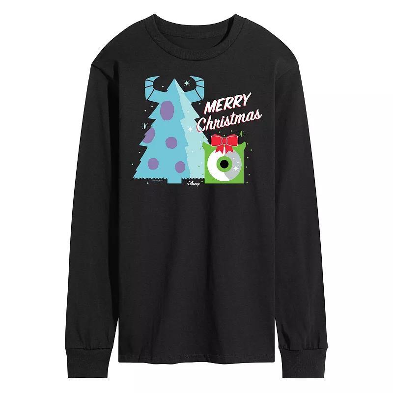 Disney / Pixars Monsters Inc. Mens Merry Christmas Long Sleeve Graphic Tee Product Image