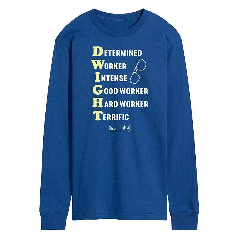 Mens The Office Dwight Defined Tee Blue Product Image