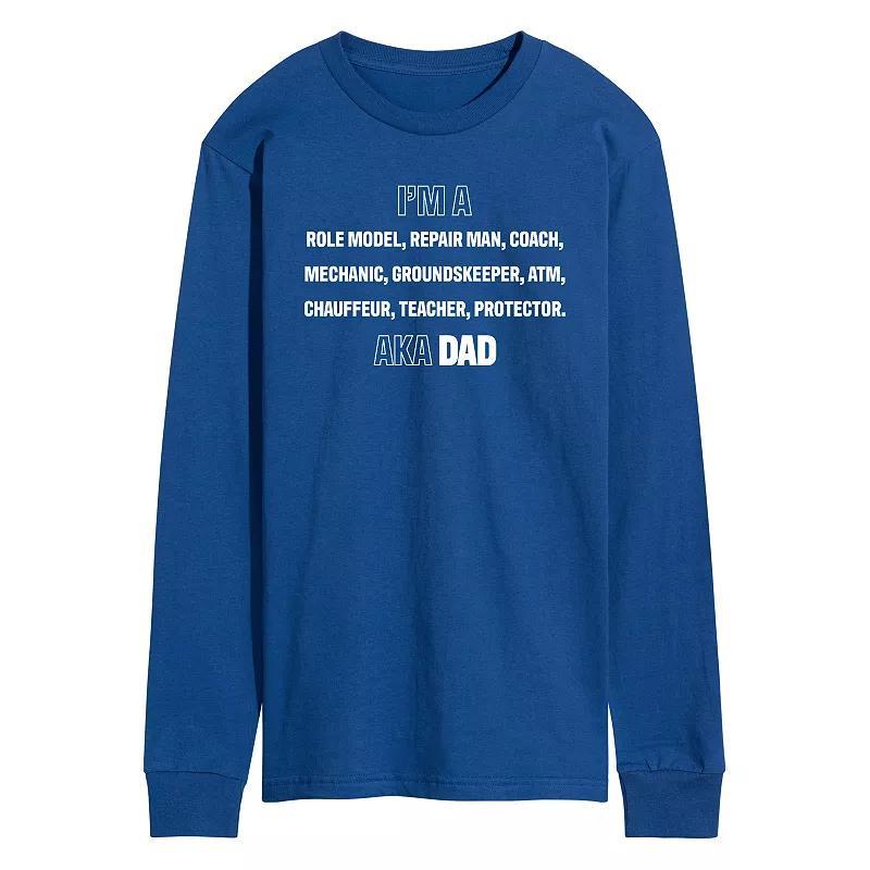 Mens Im A Dad List Long Sleeve Graphic Tee Product Image