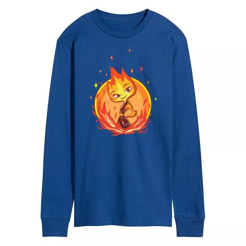 Disneys The Lion King Simba Mens Retro Long Sleeve Graphic Tee Product Image