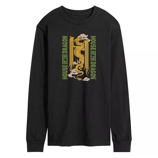 Mens Lucky Vibes Shamrock Mascot Long Sleeve Graphic Tee Product Image