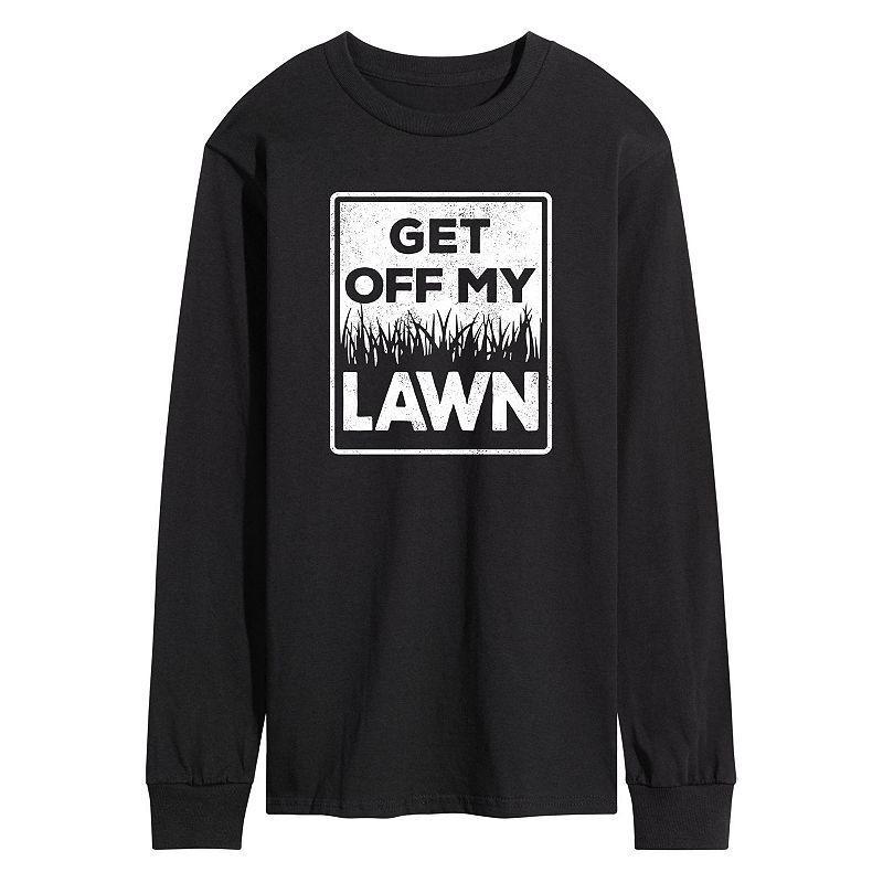 Mens Get Off My Lawn Long Sleeve Graphic Tee Product Image