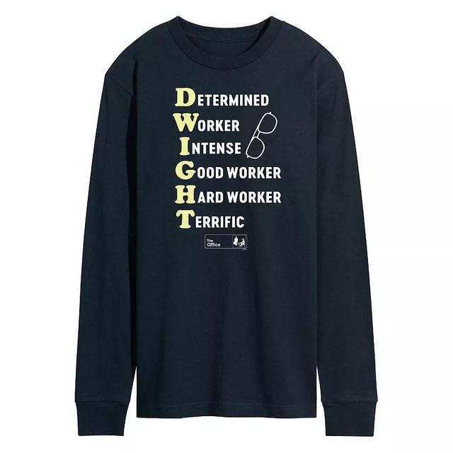 Mens The Office Dwight Defined Tee Blue Product Image