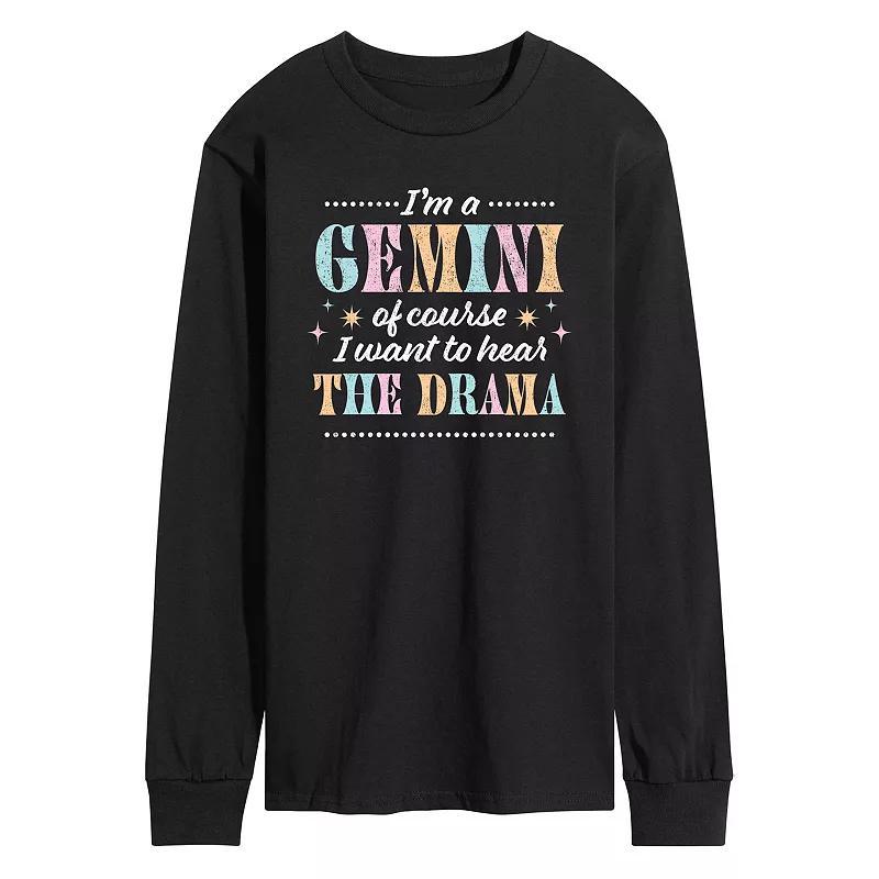 Mens Im A Gemini Long Sleeve Graphic Tee Product Image